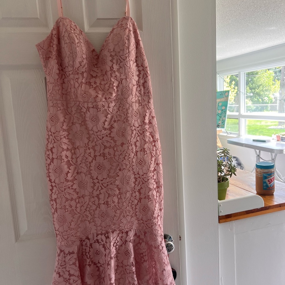 Guess Pink Lace Dress